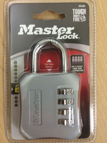 Master Lock 653D Set-Your-Own-Combination 2-Inch Padlock, 1-Pack
