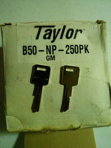 Ilco gm key blanks b50 np lot of 20 for sale