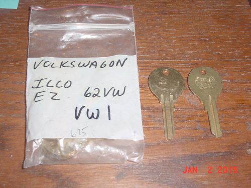 1 key blank vintage star vw1 652vw h62vb 1952-59 beetle 1956-67 ghia volkswagen for sale