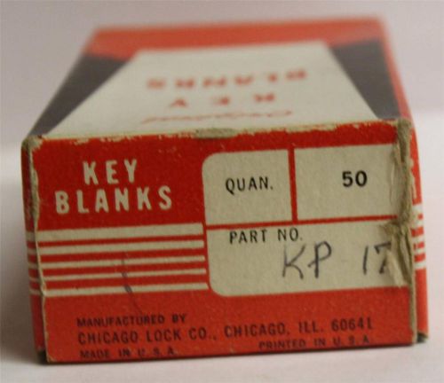 Chicago Lock Co. KP17 Key Blanks-35 Keys
