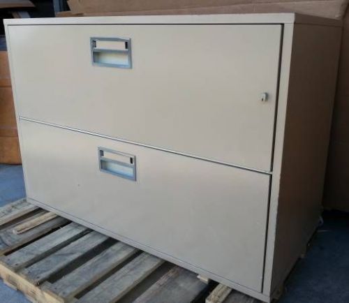 FIREPROOF SPERRY REMINGTON RAND LATERAL FILE CABINET - MAKE AN OFFER