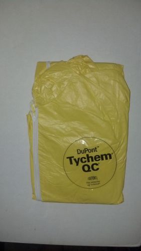 Set of 3! DUPONT Tychem Tyvek QC127S Yellow Coverall Medium Chemical Hazmat Suit