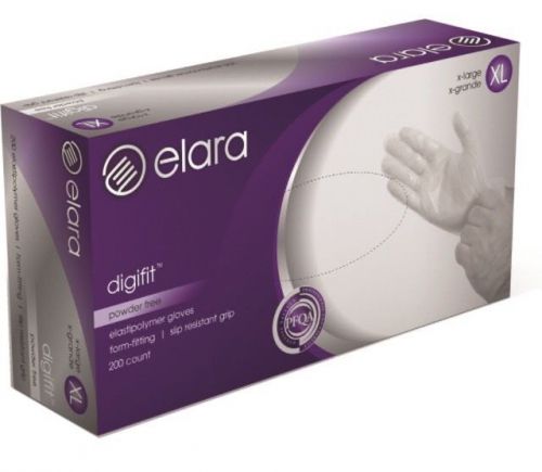 1000 elara digifit powder free exam gloves x-large 5 boxes of 200 fed204 for sale