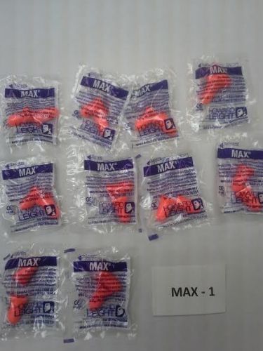 MAX-1 - 5 PAIRS - HOWARD LEIGHT MAX-1 Safety Ear Plugs Uncorded Earplugs NRR33