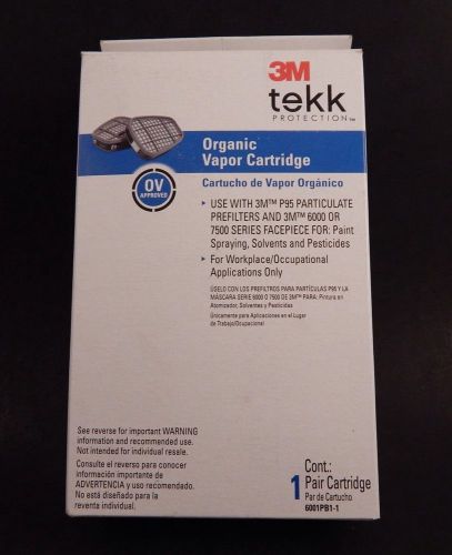 3m tekk organic vapor cartridges 2 pair cartridges 6001pb1 for sale