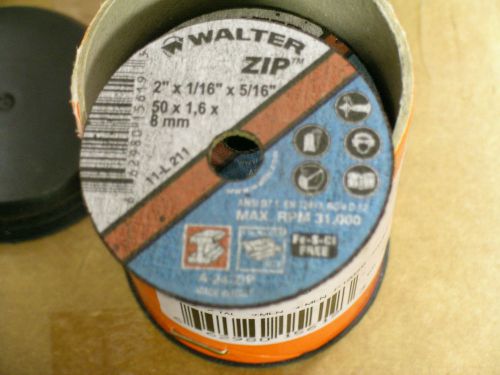 WALTER 11-L 211 abrasive cut off wheel 2&#034; X 1/16&#034;X 5/16&#034;   25 PACK