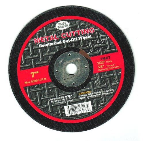 Metal cutting reinforced cut-off wheel 7&#034; x 3/32&#034;, 5/8&#034; round diamond knockout for sale