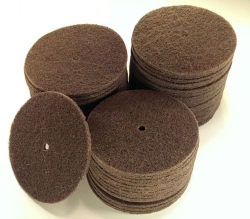 (50) 3M Scotch-Brite 6&#034; Cut &amp; Polish Disks with 3/8&#034; arbor hole, #13647