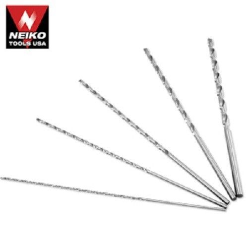 5pc.extra long 12&#034; hss drill bit set neiko tools usa uses on metal wood plastic for sale