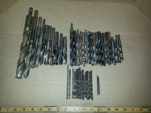 MACHINIST&#039;S MECHANIC&#039;S WOODWORKER&#039;S LOT ASSORTED SIZE HSS METAL CUTTING DRILL S