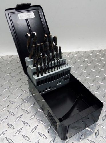 Size 1 to 13 drill bits w/ drill index case for sale