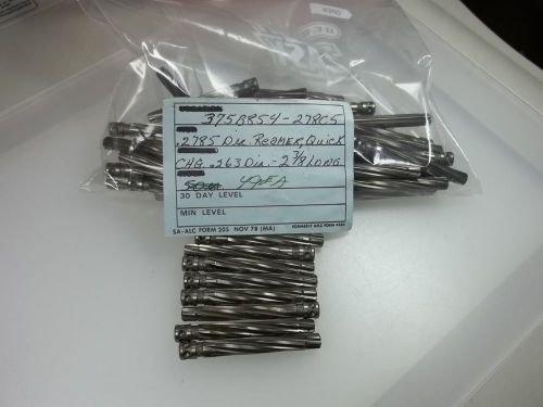 Lot of 49 High Speed Quick Change Reamers (.2785) .263 Dia 2 3/8&#034; Long