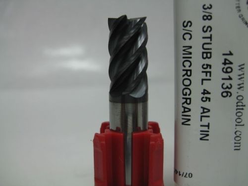 New usa 3/8&#034; carbide end mill altin 45 degree milling cutting lathe tool bit for sale