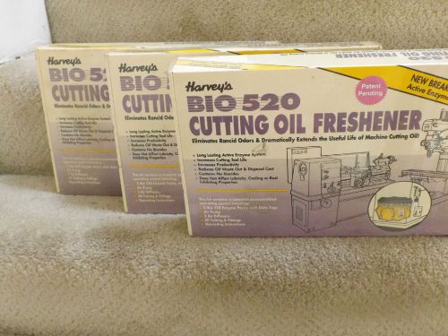 *NEW* (3) NOS HARVEY&#039;S BIO 520 CUTTING OIL FRESHENER ACTIVE ENZYME CLEANING KIT