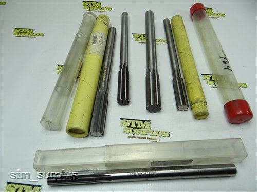 Nice lot of 5 hss straight shank reamers 5/8&#034; to 59/64&#034; yankee l&amp;i for sale