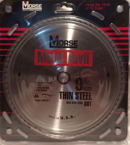 Morse metal devil 7 of the - 9&#034; 68t thin steel cutting blade csm968tsc for sale