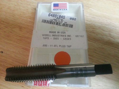 Plug tap  0.695-11hss  pd=.6405     4 flutes  fab    only 1 for sale