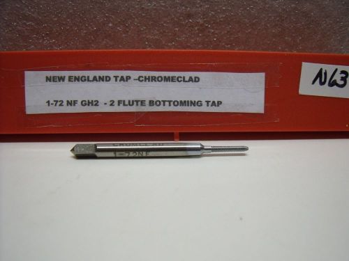 1-72 GH2 Bottom 2 flute CROMCLAD Tap New England Tap HSS USA N63