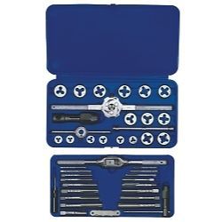 Hanson 24606 Machine Screw / Fractional Tap and Die Super Set - 41-Piece