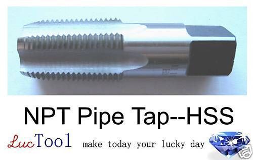 1/8-27 npt pipe tap, hss(m2), brand new, 1/8 npt tap, 1/8 pipe tap for sale