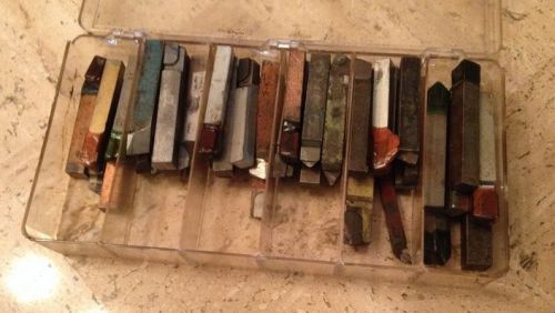 Carbide tip lathe tool bits  assortment over 40 piece set for sale
