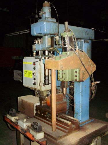 2hp hypneumat drill press tapping machine w/ schmidt toggle air press 6000 lbs, for sale
