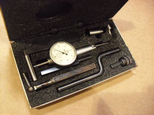 Mitutoyo .001 Jeweled Dial Indicator Model 513-118 With Accessories
