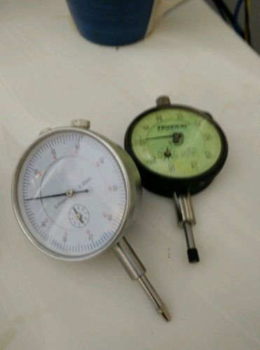 Dial Indicators/1st- 0.01mm never used imported/ 2nd- used Federal C81Q 0.001&#034;