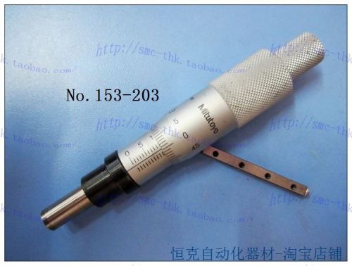 1pcs Used Good Mitutoyo Micrometer Head 153-203 0-25MM #E-H7