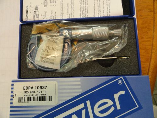 Fowler 0.000&#034; to 1.000&#034; Travel Micrometer 52-253-101-1