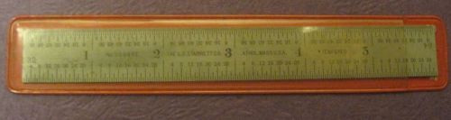 Starrett 6 inch Rule No. C604RE with sleeve