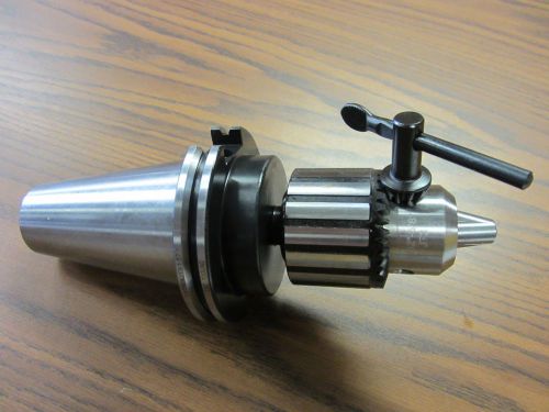 CME/HARVEST 5/8&#034; KEY TYPE DRILL CHUCK W. CAT50 ARBOR CNC TOOLING--NEW