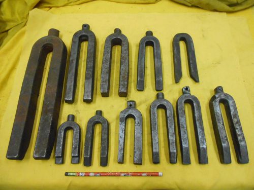 11 FORGED MILLING MACHINE TABLE CLAMPS boring mill work holder tools ALL USA MFG