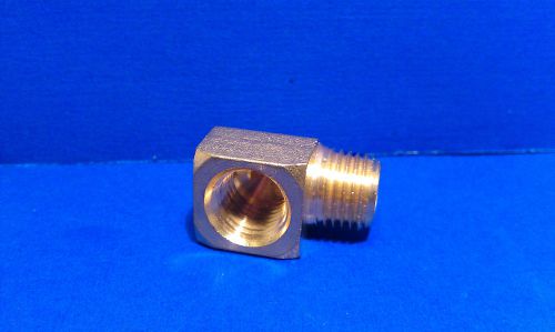 Solid Brass Street Pipe 90 Degree Elbow 1/4 Inch Male Female NPT Air Fuel Water