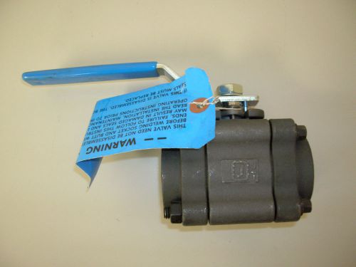 Jamesbury 1&#034; full port ball valve 1&#034; 4d-2236xtb1 socket weld w/ locking handle for sale