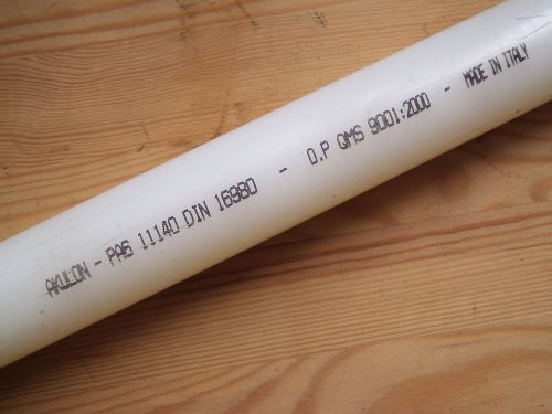 NYLON 6 / ACETRON AKULON diameter 40mm x 250 mm WHITE Round SOLID ROD PA 6 PA 66