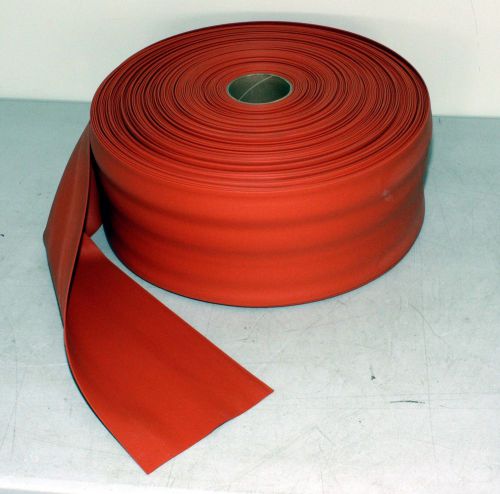 Rubber strip orange stretchy 2mm thick 6.5&#034; wide gasket material 10 ft for sale