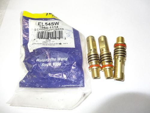 3 new tweco professional el54sw 1560-1114 mig welder welding gas diffuser 00575 for sale