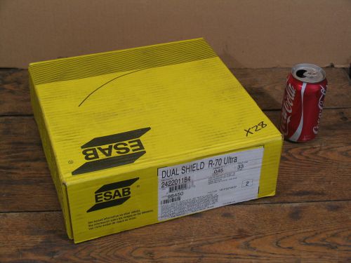 33lb esab dual-shield r-70 ultra ( 0.035&#034;  welding wire)-on a 12&#034;dia. roll for sale