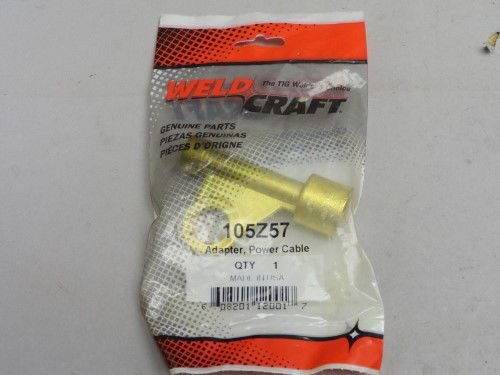 NEW Weldcraft 105Z57 tig welding power cable adapter brass