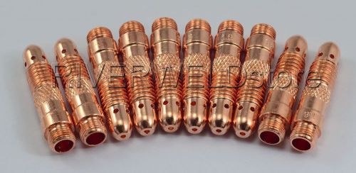 10N31 TIG Collet Bodies 1/16&#034; &amp; 1.6mm Fit TIG Welding Torch WP 17 18 26 10PK