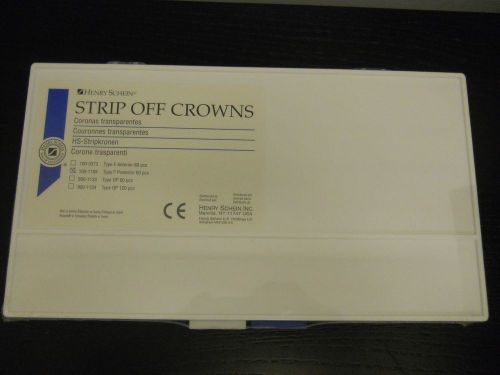 Henry Schein Strip Off Crowns, Coronas Transparentes, Posterior Type F  60 pcs