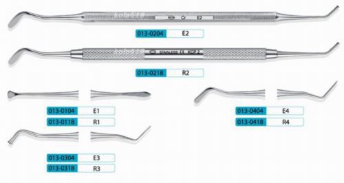 10 PCS KangQiao Dental Instrument Cement Pluggers E4 (5.5mm eight-angle handle)