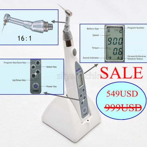 NEW Dental Endo Motor Root Canal Treatment with Contra Angle S3