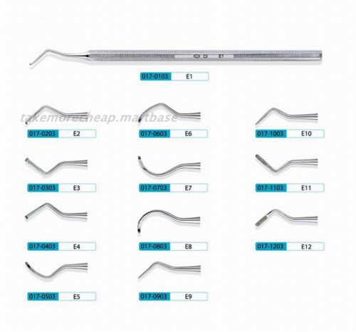 10Pcs KangQiao Dental Instrument Curettes E11 (Eight-angle handle)