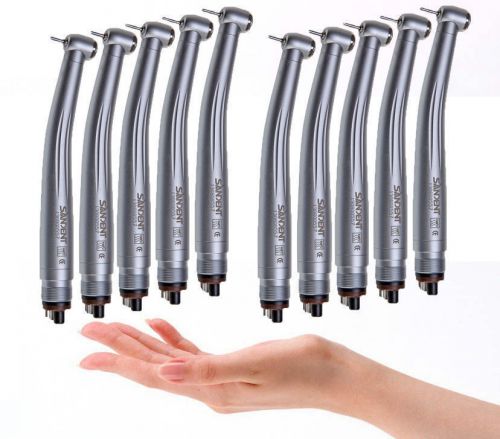 8PCS Dental High Speed Handpiece Push Button Type 4 Hole NSK Style CA