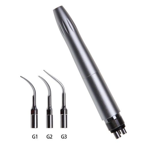 Dental air scaler handpiece sonic perio hygienist 4-h &amp; 3 tips g1 g2 g3 e type for sale