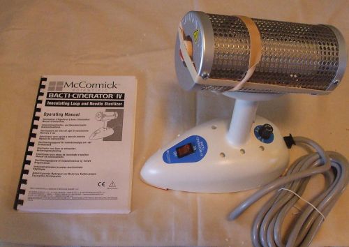 BACTI-CINERATOR IV , Inoculating Loop and Needle Sterilizer for Microbiology NIB