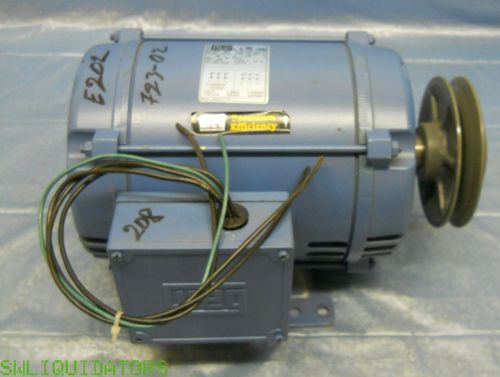 This is a good working Weg Motors with 3PH, 3HP, 1760RPM, Model 00318OP3P182T