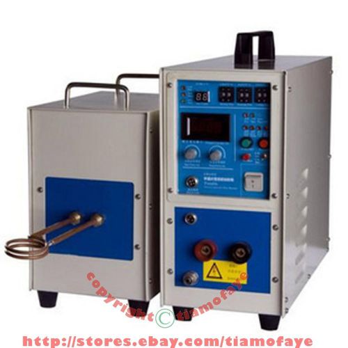 25kw 30-80khz dual station high frequency induction heating melting furnace for sale